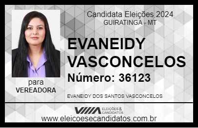 Candidato EVANEIDY VASCONCELOS 2024 - GUIRATINGA - Eleições