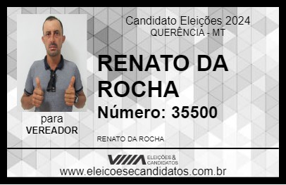 Candidato RENATO DA ROCHA 2024 - QUERÊNCIA - Eleições