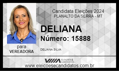 Candidato DELIANA 2024 - PLANALTO DA SERRA - Eleições