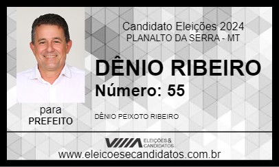 Candidato DÊNIO RIBEIRO 2024 - PLANALTO DA SERRA - Eleições