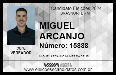 Candidato MIGUEL ARCANJO 2024 - BRASNORTE - Eleições