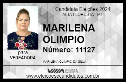 Candidato MARILENA OLIMPIO 2024 - ALTA FLORESTA - Eleições