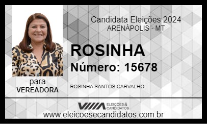 Candidato ROSINHA 2024 - ARENÁPOLIS - Eleições