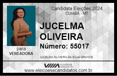 Candidato JUCELMA OLIVEIRA 2024 - CUIABÁ - Eleições