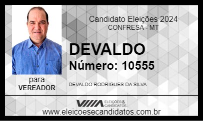 Candidato DEVALDO 2024 - CONFRESA - Eleições