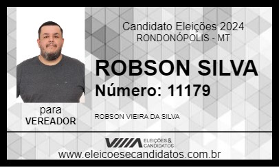 Candidato ROBSON SILVA 2024 - RONDONÓPOLIS - Eleições