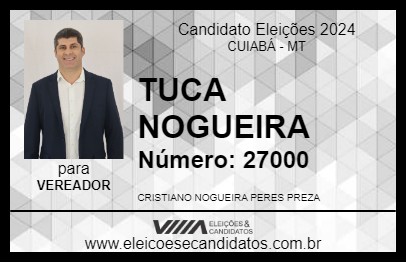 Candidato TUCA NOGUEIRA 2024 - CUIABÁ - Eleições