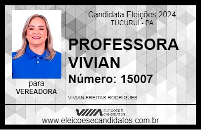 Candidato PROFESSORA VIVIAN 2024 - TUCURUÍ - Eleições