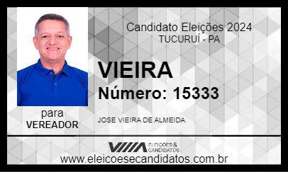 Candidato VIEIRA 2024 - TUCURUÍ - Eleições