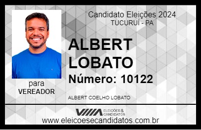 Candidato ALBERT LOBATO 2024 - TUCURUÍ - Eleições