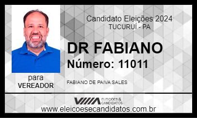 Candidato DR FABIANO 2024 - TUCURUÍ - Eleições