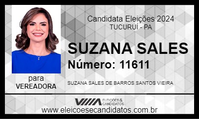 Candidato SUZANA SALES 2024 - TUCURUÍ - Eleições