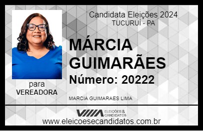 Candidato MÁRCIA GUIMARÃES 2024 - TUCURUÍ - Eleições