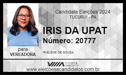 Candidato IRIS DA UPAT 2024 - TUCURUÍ - Eleições