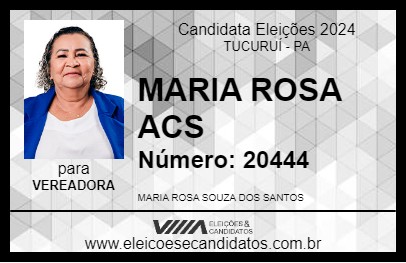 Candidato MARIA ROSA ACS 2024 - TUCURUÍ - Eleições