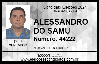 Candidato ALESSANDRO DA SAÚDE 2024 - BRAGANÇA - Eleições