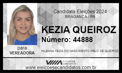 Candidato KEZIA QUEIROZ 2024 - BRAGANÇA - Eleições