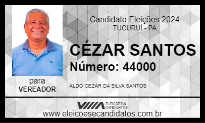 Candidato CÉZAR SANTOS 2024 - TUCURUÍ - Eleições