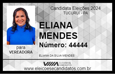 Candidato ELIANA MENDES 2024 - TUCURUÍ - Eleições