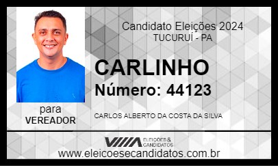 Candidato CARLINHO 2024 - TUCURUÍ - Eleições