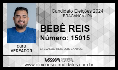 Candidato BEBÊ REIS 2024 - BRAGANÇA - Eleições