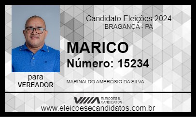 Candidato MARICO 2024 - BRAGANÇA - Eleições