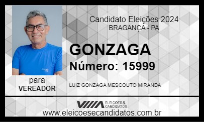 Candidato GONZAGA 2024 - BRAGANÇA - Eleições