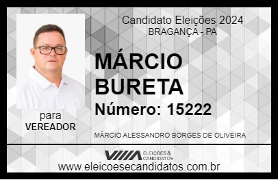 Candidato MÁRCIO BURETA 2024 - BRAGANÇA - Eleições