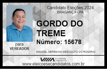 Candidato GORDO DO TREME 2024 - BRAGANÇA - Eleições