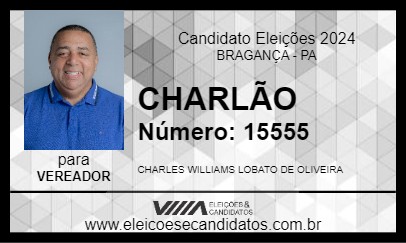 Candidato CHARLÃO 2024 - BRAGANÇA - Eleições