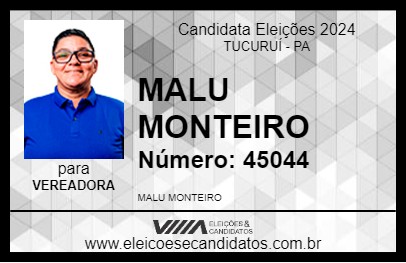 Candidato MALU MONTEIRO 2024 - TUCURUÍ - Eleições