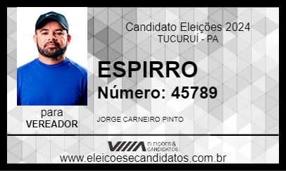 Candidato ESPIRRO 2024 - TUCURUÍ - Eleições