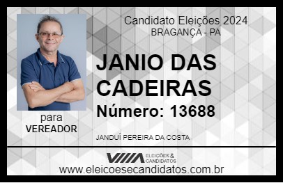 Candidato JANIO DAS CADEIRAS 2024 - BRAGANÇA - Eleições