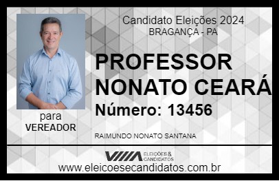 Candidato PROFESSOR NONATO CEARÁ 2024 - BRAGANÇA - Eleições