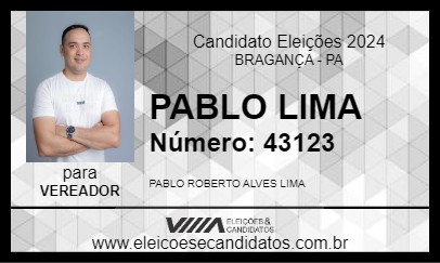 Candidato PABLO LIMA 2024 - BRAGANÇA - Eleições