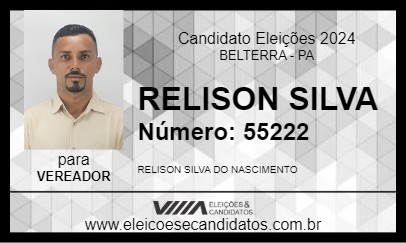 Candidato RELISON SILVA 2024 - BELTERRA - Eleições