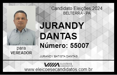 Candidato JURANDY DANTAS 2024 - BELTERRA - Eleições