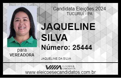 Candidato JAQUELINE SILVA 2024 - TUCURUÍ - Eleições