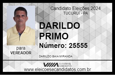 Candidato DARILDO PRIMO 2024 - TUCURUÍ - Eleições