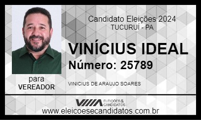 Candidato VINÍCIUS IDEAL 2024 - TUCURUÍ - Eleições