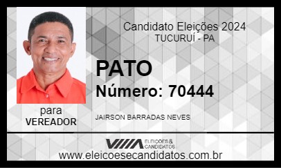 Candidato PATO 2024 - TUCURUÍ - Eleições