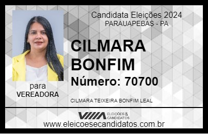 Candidato CILMARA BONFIM 2024 - PARAUAPEBAS - Eleições