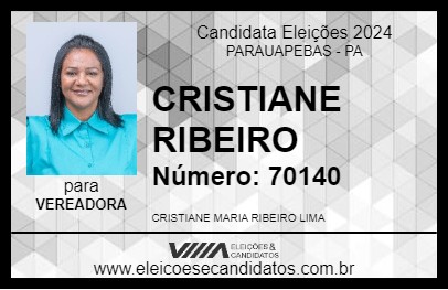 Candidato CRISTIANE RIBEIRO 2024 - PARAUAPEBAS - Eleições