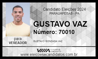 Candidato GUSTAVO VAZ 2024 - PARAUAPEBAS - Eleições