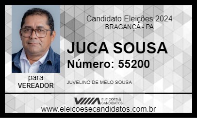 Candidato JUCA SOUSA 2024 - BRAGANÇA - Eleições