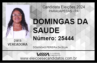 Candidato DOMINGAS DA SAUDE 2024 - PARAUAPEBAS - Eleições