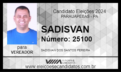 Candidato SADISVAN 2024 - PARAUAPEBAS - Eleições