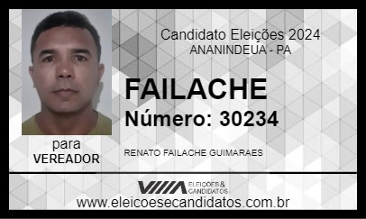 Candidato FAILACHE 2024 - ANANINDEUA - Eleições