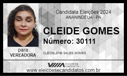 Candidato CLEIDE GOMES 2024 - ANANINDEUA - Eleições