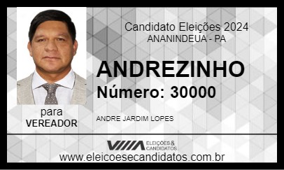 Candidato ANDREZINHO 2024 - ANANINDEUA - Eleições